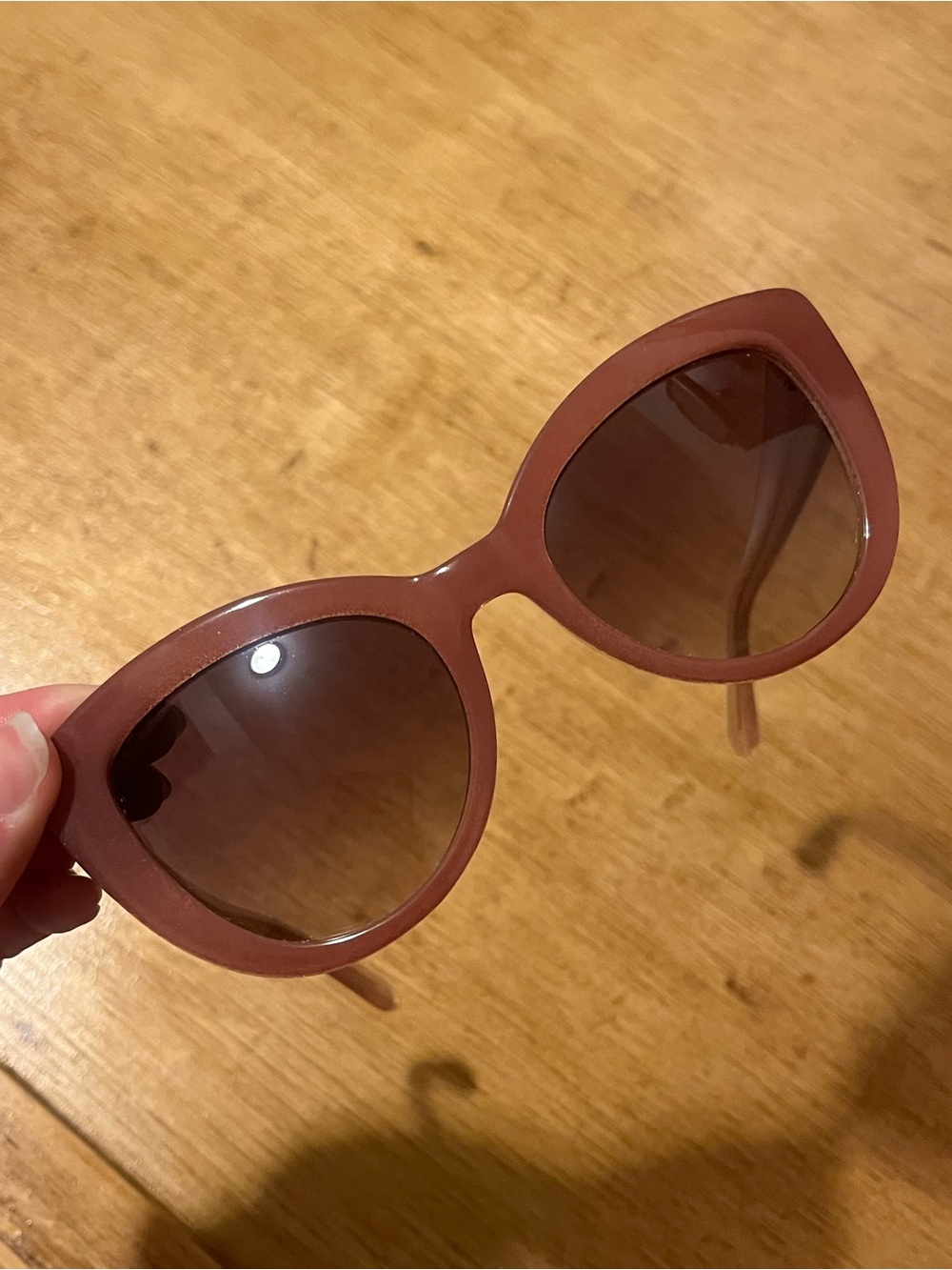 Kate Spade pink glitter cat eye sunglasses - Picture 6 of 8